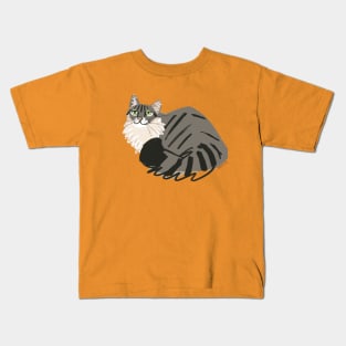 Kitty Cat Furry Kids T-Shirt